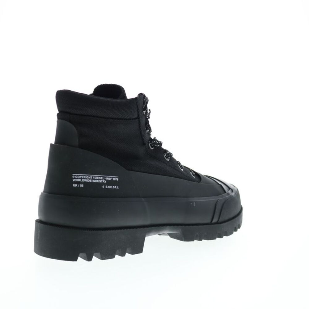 Diesel Mens D-Hiko Boot X Black Boots (NWT) - Picture 7 of 7